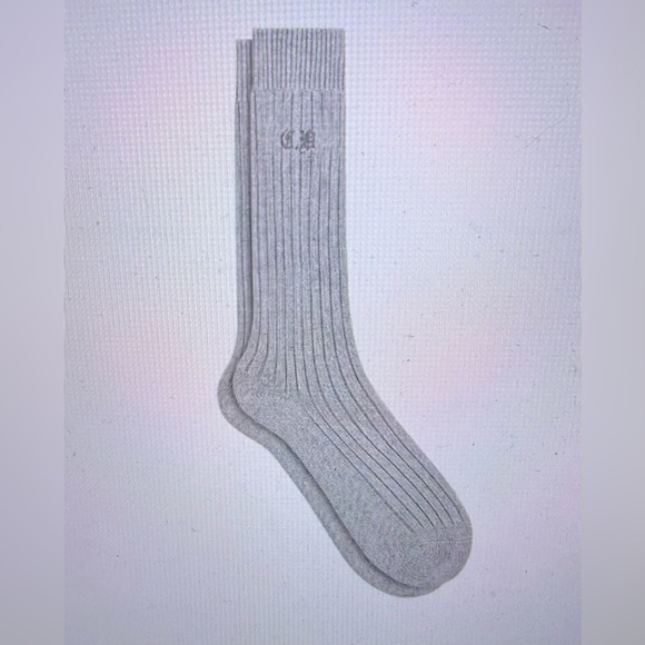 NWT Authentic Men’s Dior CD Gothique Socks in Gray